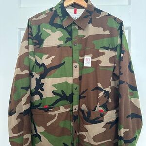 Topo Designs Men's Green and Brown Field Jacket